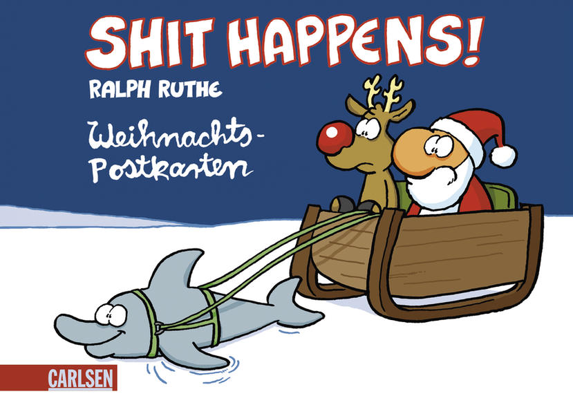 Shit happens Weihnachten Postkartenbuch