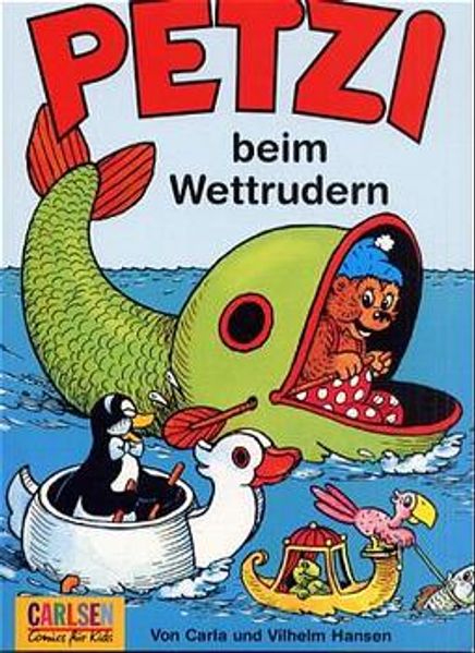 Petzi beim Wettrudern