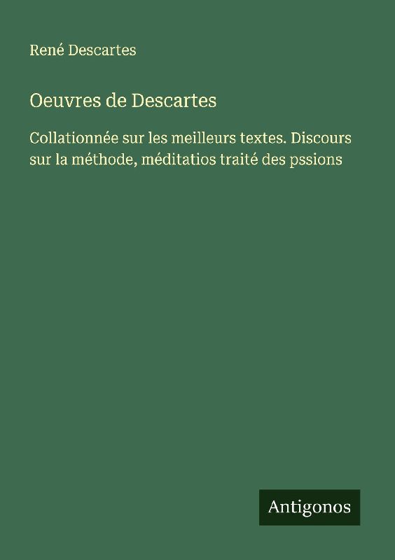 Oeuvres de Descartes