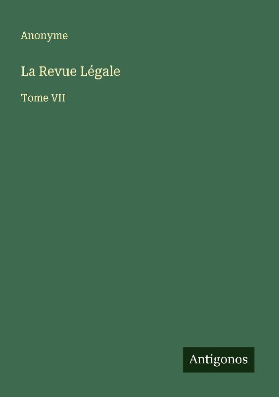 La Revue Légale