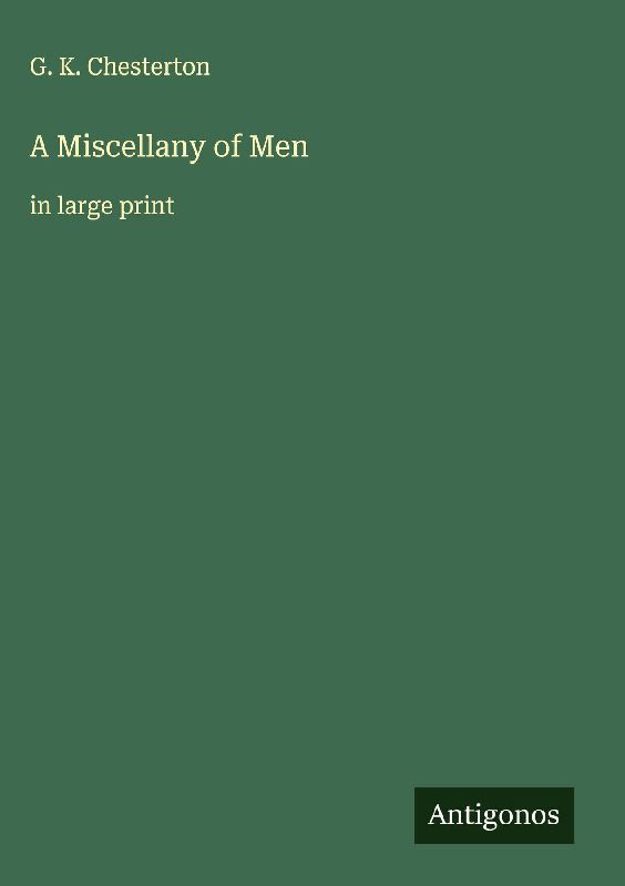 A Miscellany of Men