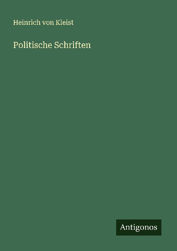 Politische Schriften