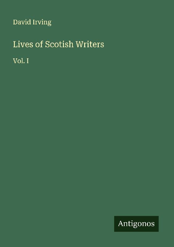 Lives of Scotish Writers
