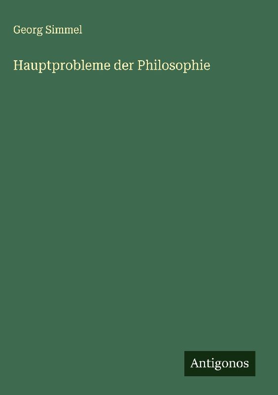 Hauptprobleme der Philosophie