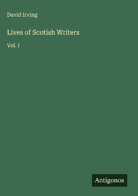 Lives of Scotish Writers