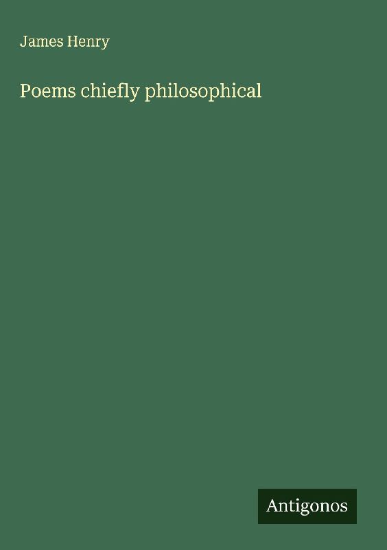 Poems chiefly philosophical