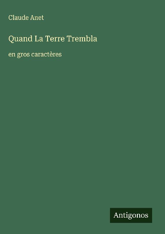 Quand La Terre Trembla