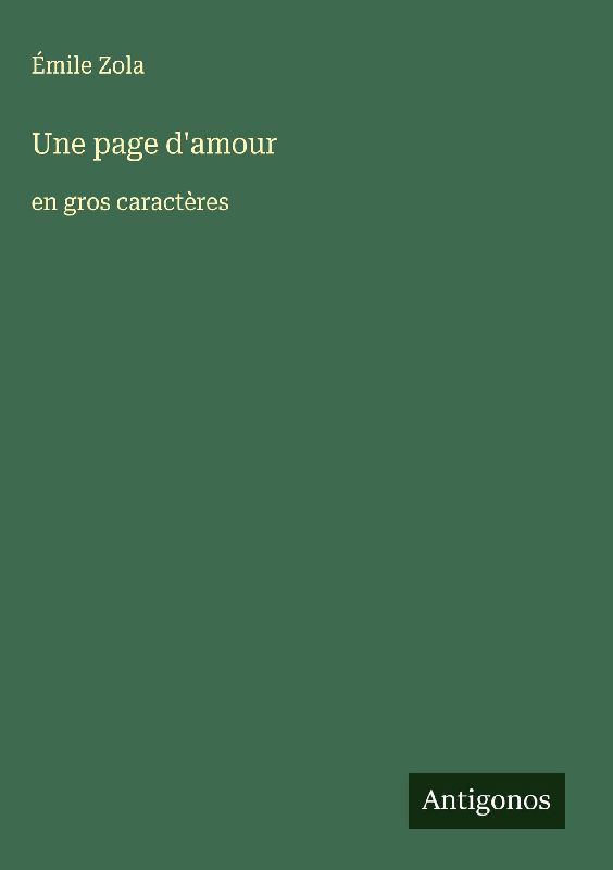 Une page d'amour
