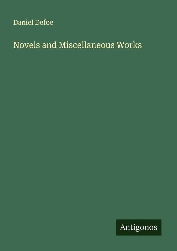 Novels and Miscellaneous Works