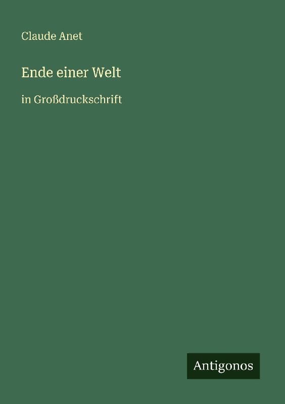Ende einer Welt