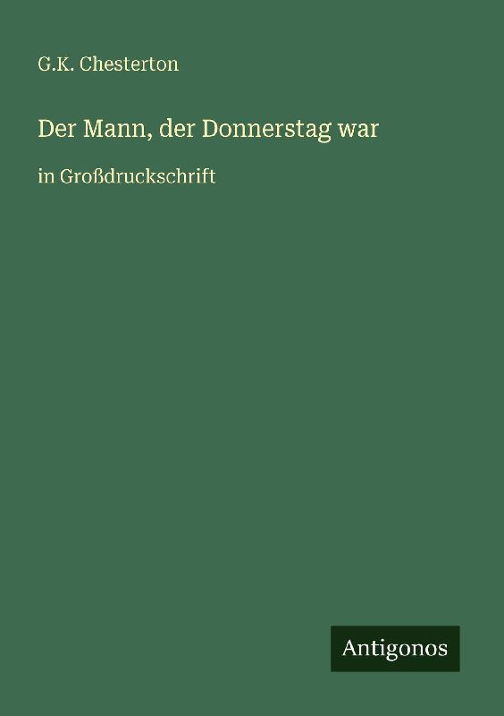 Der Mann, der Donnerstag war