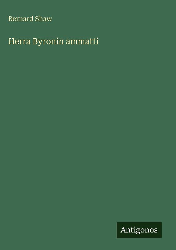Herra Byronin ammatti