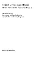 Schuld, Gewissen und Person