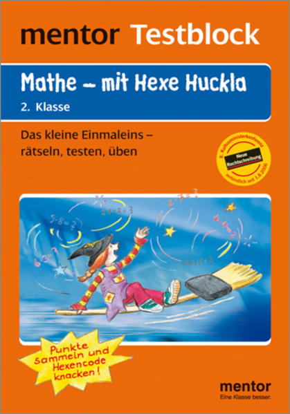 mentor Testblock: Mathe - mit Hexe Huckla, 2. Klasse - Testblock