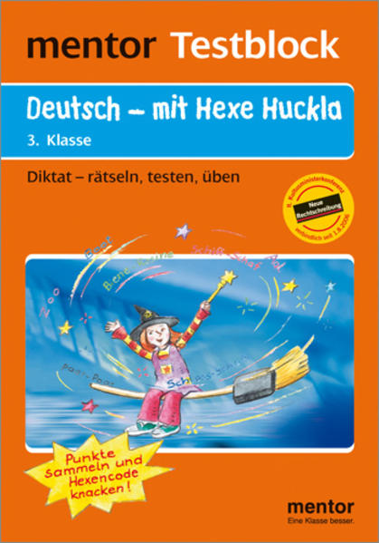 mentor Testblock: Deutsch - mit Hexe Huckla, 3. Klasse - Testblock