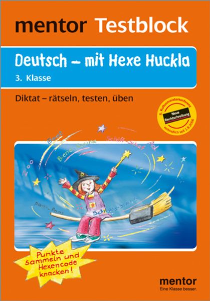 mentor Testblock: Deutsch - mit Hexe Huckla, 3. Klasse - Testblock