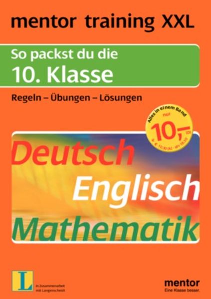 mentor training XXL / mentor XXL. So packst du die 10. Klasse