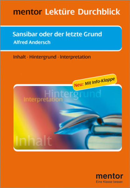 Alfred Andersch: Sansibar oder der letzte Grund - Buch mit Info-Klappe