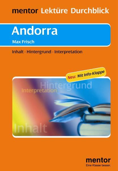 Max Frisch: Andorra - Buch mit Info-Klappe