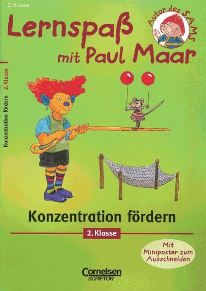 Lernspaß mit Paul Maar - Fächerübergreifende Materialien / 2. Schuljahr - Konzentration fördern