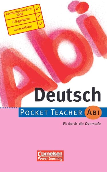 Pocket Teacher Abi. Sekundarstufe II - Bisherige Ausgabe (mit Umschlagklappen) / Deutsch (Aktualisierte Ausgabe 2006)