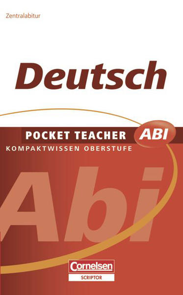 Pocket Teacher Abi. Sekundarstufe II - Neubearbeitung / Deutsch