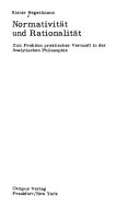Normativität und Rationalität