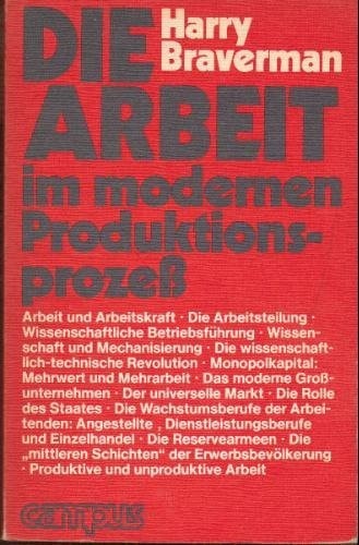 Die Arbeit im modernen Produktionsprozeß