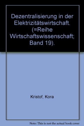 Dezentralisierung in der Elektrizitätswirtschaft
