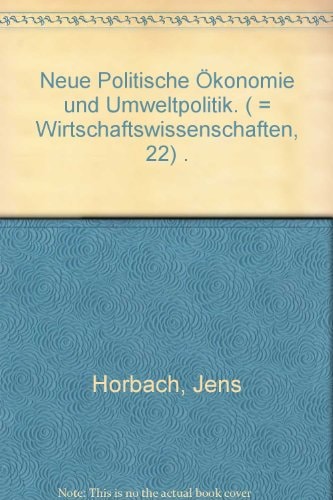 Neue Politische Ökonomie und Umweltpolitik
