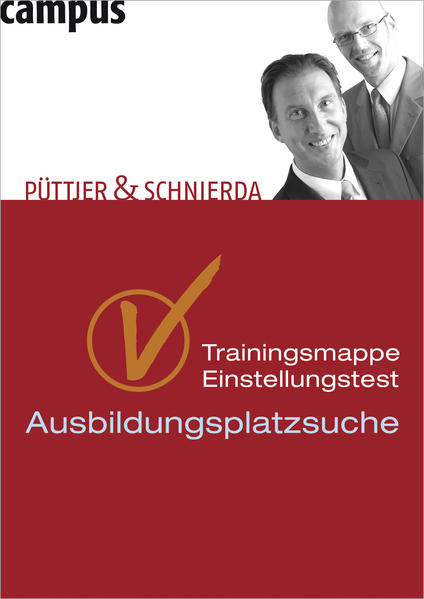 Trainingsmappe Einstellungstest für die Ausbildungsplatzsuche