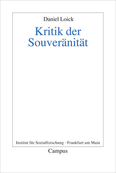 Kritik der Souveränität