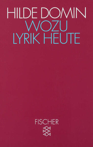 Wozu Lyrik heute