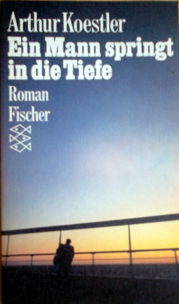 Ein Mann springt in die Tiefe