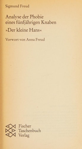 Analyse der Phobie eines fünfjährigen Knaben