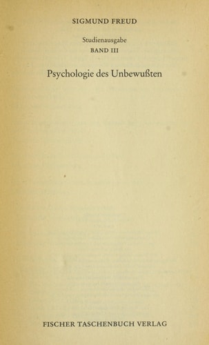Studienausgabe / Die Traumdeutung