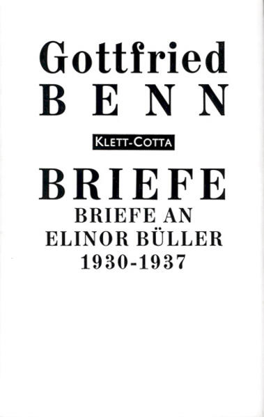 Briefe an Elinor Büller-Klinkowström 1930-1937 (Briefe)