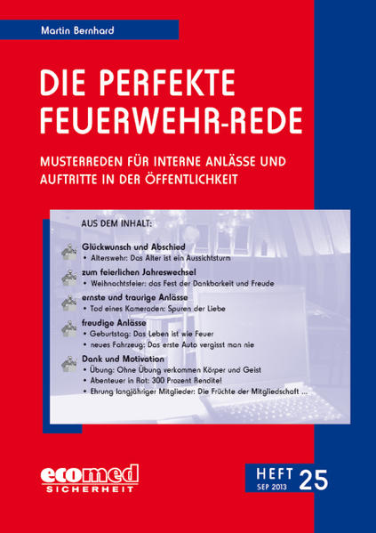 Die perfekte Feuerwehr-Rede Heft 25