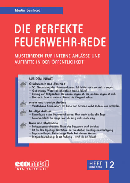 Die perfekte Feuerwehr-Rede Heft 12