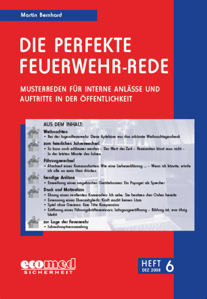 Die perfekte Feuerwehr-Rede Heft 6