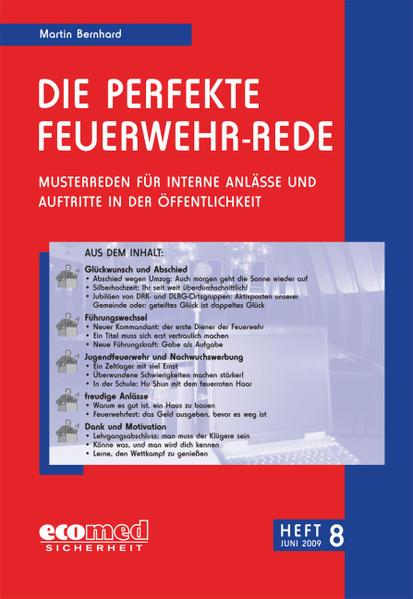 Die perfekte Feuerwehr-Rede Heft 8