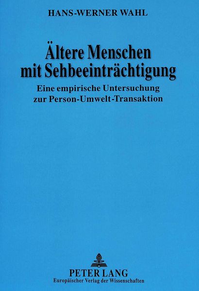 Ältere Menschen mit Sehbeeinträchtigung