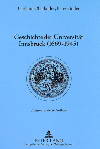 Geschichte der Universität Innsbruck (1669-1945)