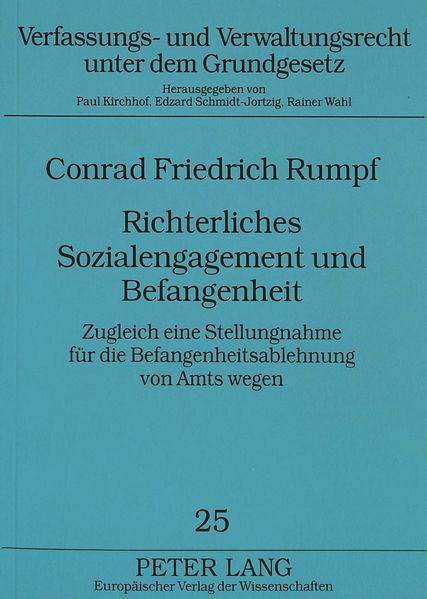 Richterliches Sozialengagement und Befangenheit
