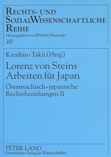 Lorenz von Steins Arbeiten für Japan