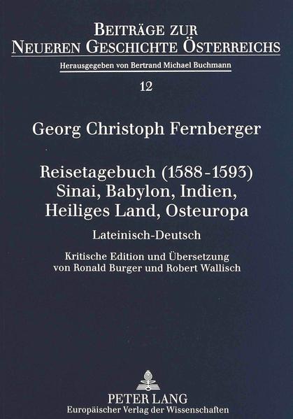 Reisetagebuch (1588-1593) Sinai, Babylon, Indien, Heiliges Land, Osteuropa