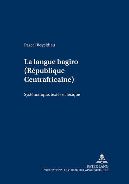 La langue bagiro (République Centrafricaine)