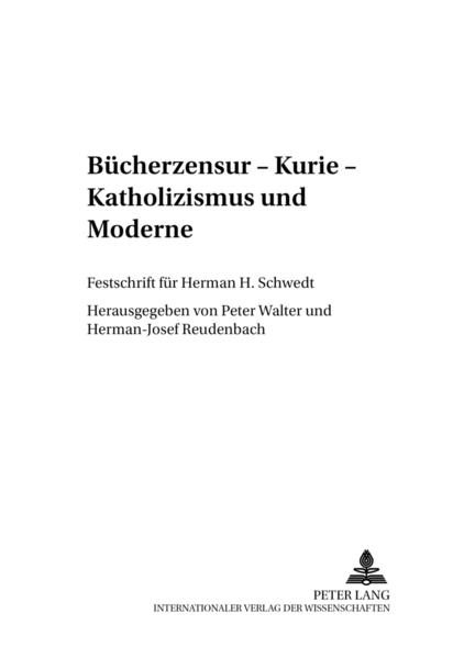 Bücherzensur – Kurie – Katholizismus und Moderne