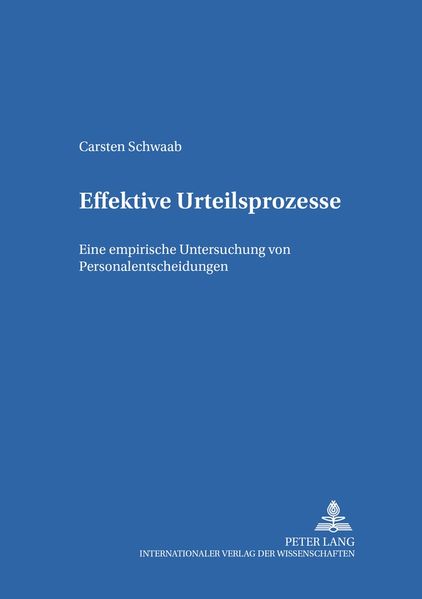 Effektive Urteilsprozesse