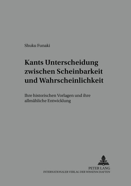 Kants Unterscheidung zwischen Scheinbarkeit und Wahrscheinlichkeit